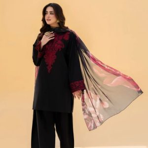 Embroidery Three Piece